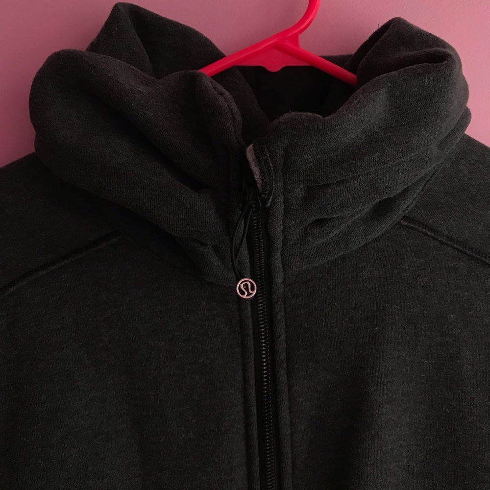 Dark Grey Lululemon zip up jacket BARLEY WORN